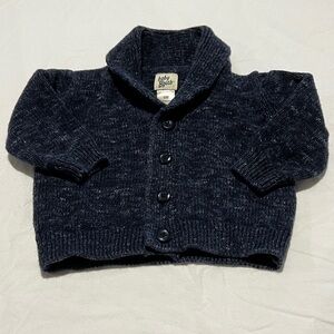 Cozy Navy Knit Kids Sweater